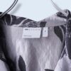 【送料無料】metalic silver flower shirt