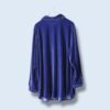 【送料無料】dusty blue velours shirt