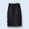 "メンズ提案スカートの珍品" black denim cargo skirt
