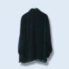 【送料無料】dark green drape velours shirt