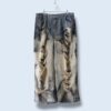 【Remake】"水墨画" crush baggy wide denim pants