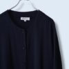 【送料無料】no-collar super long shirt