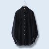 【送料無料】plain black see-through shirt