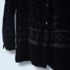 【送料無料】flower pattern hem design velours × see-through shirt