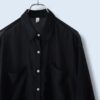 【送料無料】plain black see-through shirt