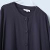 【送料無料】no-collar super long shirt