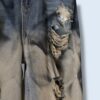 【Remake】"水墨画" crush baggy wide denim pants