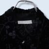 【送料無料】flower pattern hem design velours × see-through shirt