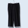 "ヤンチャ系柄入りワイド" glossy check pattern wide slacks