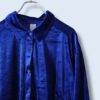 【送料無料】glossy vivid blue velours shirt