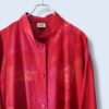 【送料無料】vivid red wide arm shirt jacket