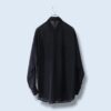 【送料無料】plain black see-through shirt
