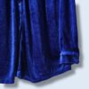 【送料無料】glossy vivid blue velours shirt