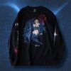 "伊万里胡桃ピンのロンT / BIBLE BLACK" double side print L/S tee