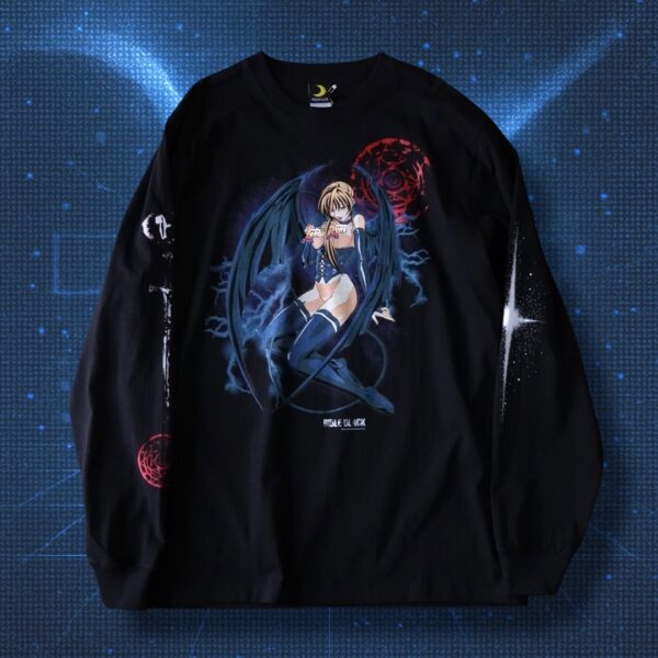 "伊万里胡桃ピンのロンT / BIBLE BLACK" double side print L/S tee