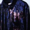 【送料無料】navy purple crush velours shirt