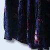 【送料無料】navy purple crush velours shirt