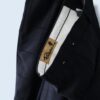 "ヤンチャ系柄入りワイド" glossy check pattern wide slacks