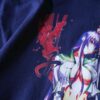 "冴子ピンのこのツラ / ハイスクールオブザデッド" print tee