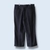 "ヤンチャ系柄入りワイド" glossy check pattern wide slacks