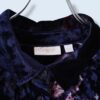 【送料無料】navy purple crush velours shirt