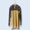 【送料無料】lace switching flower pattern shirt
