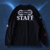 "伊万里胡桃ピンのロンT / BIBLE BLACK" double side print L/S tee