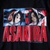 "AKIRAパロの葉とハオ / シャーマンキング" double side print tee