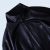 "珍品光沢ブラックの総柄トラックジャケット"