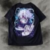 "リャンメンデカプリ五条悟" double side print tee