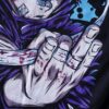 "リャンメンデカプリ五条悟" double side print tee