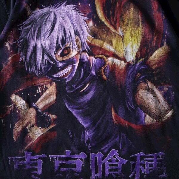 "最迫力の金木ピンのメキシカン /東京喰種" double side print tee