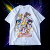 "セーラー戦士リャンメンデカプリ / セーラームーン" double side print tee