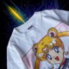 "月野うさぎピン/ セーラームーン" double side print tee