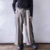 【W / W Remake】brown × beige docking slacks