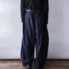 【W / W Remake】pinstripe × charcoal gray docking slacks