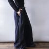 【W / W Remake】pinstripe × charcoal gray docking slacks