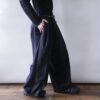 【W / W Remake】pinstripe × charcoal gray docking slacks