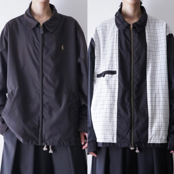 【RalphLauren】like reversible graph check lining drizzler jacket