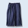 【W / W Remake】pinstripe × charcoal gray docking slacks