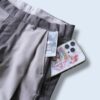 【W / W Remake】brown × beige docking slacks