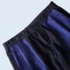 【W / W Remake】terotero black × glossy blue docking slacks