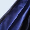 【W / W Remake】terotero black × glossy blue docking slacks