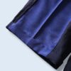 【W / W Remake】terotero black × glossy blue docking slacks