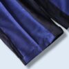 【W / W Remake】terotero black × glossy blue docking slacks