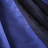 【W / W Remake】terotero black × glossy blue docking slacks