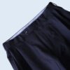 【W / W Remake】black × black gabardine docking slacks