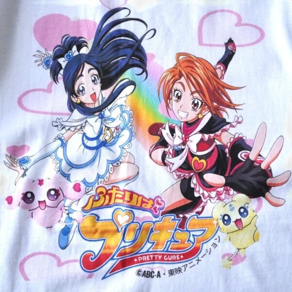 "無印プリキュアツートップ / ふたりはプリキュア" print tee