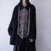 【BOB MACKIE】oversized embroidery design fake suede quilting jacket