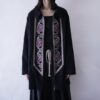 【BOB MACKIE】oversized embroidery design fake suede quilting jacket
